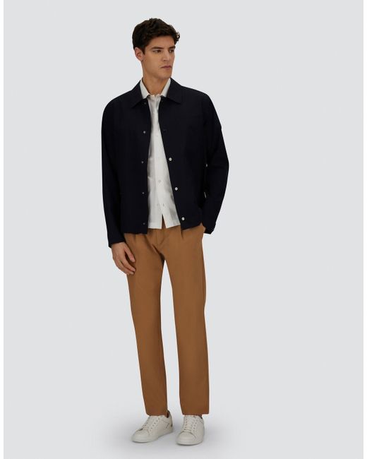 Herno Blue Chaqueta Camisera Para Hombre De Essence