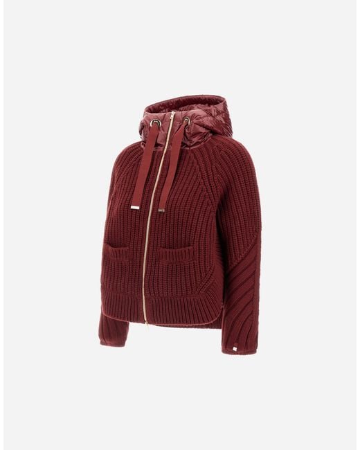 Herno Red Cardigan