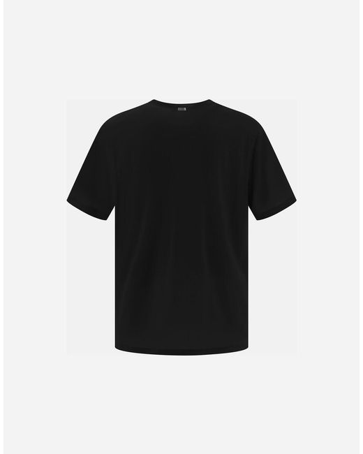 Herno Black Camiseta De Jersey Crepe for men
