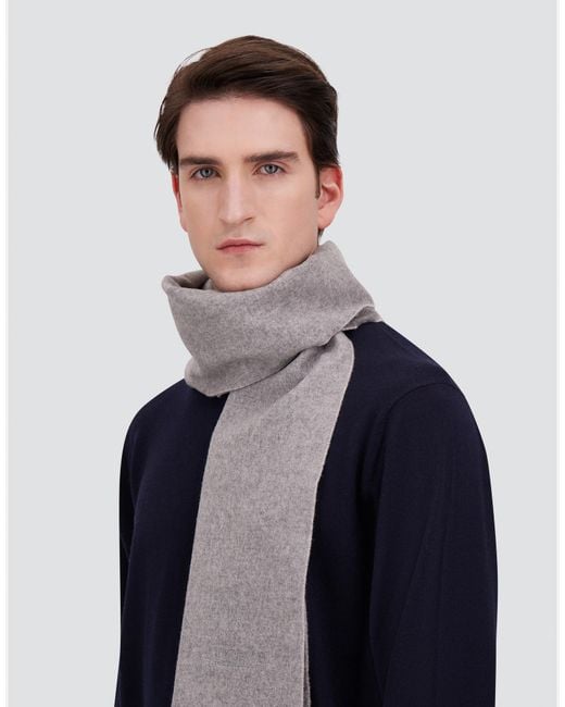Herno Gray Scarf for men