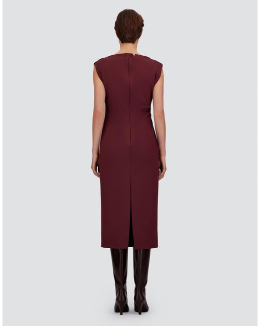 Herno Purple Bi-Stretch Fabric Dress