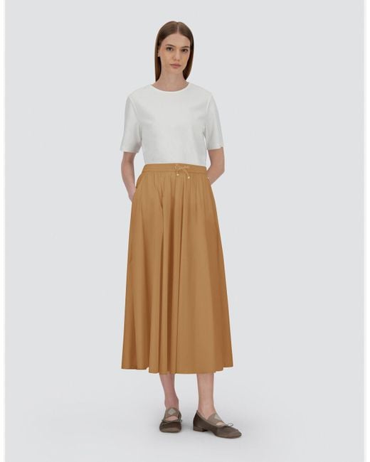 GONNA IN LIGHT NYLON STRETCH di Herno in Natural