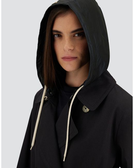 Herno Black Trench Coat
