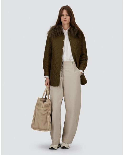 Herno Natural Waxed Tech Cotton Trousers