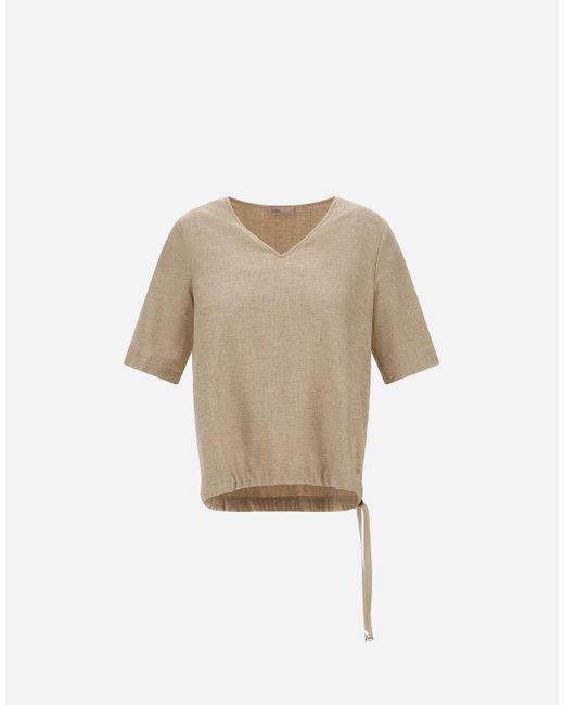 Herno Natural Resort Melange Flannel T-Shirt
