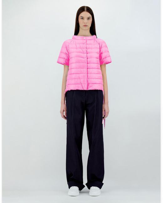 Herno Pink Nylon Ultralight Cape Jacket