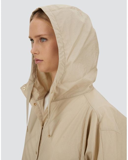 HERNO シャイニー テック クリンクル ジャケット ナイロン Herno Shiny Tech Crinkle Jacket in Natural | Lyst