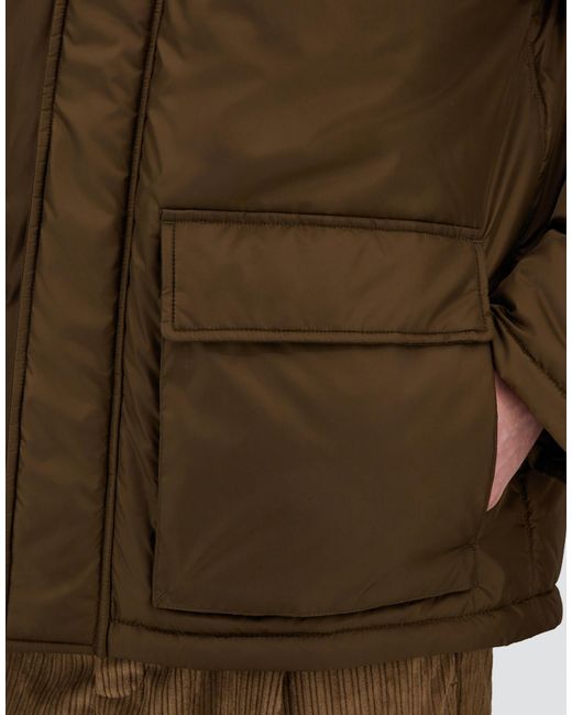 Herno Green Short Parka for men
