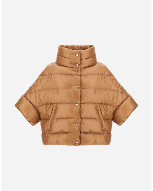 Herno Natural High-Neck Cape