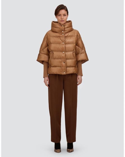 Herno Natural High-Neck Cape