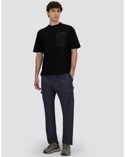 Herno Blue Light Comfort Stretch Woven Cargo Trousers for men