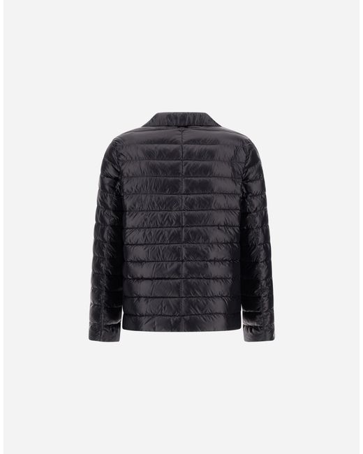 Herno Black Nylon Ultralight Blazer