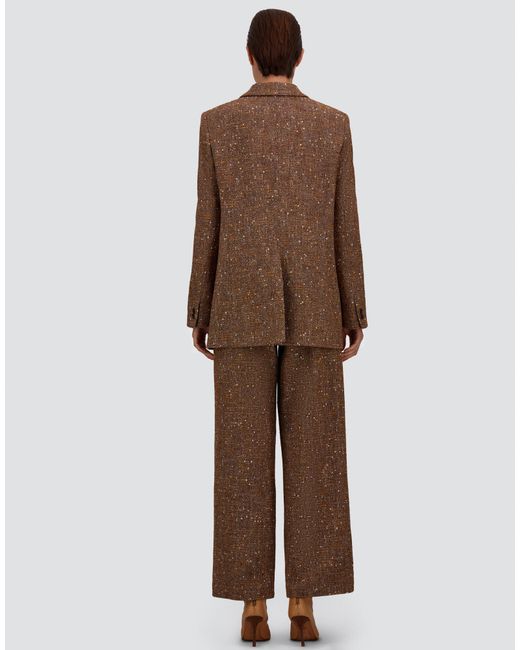 Herno Brown Baby Alpaca And Wool Blazer