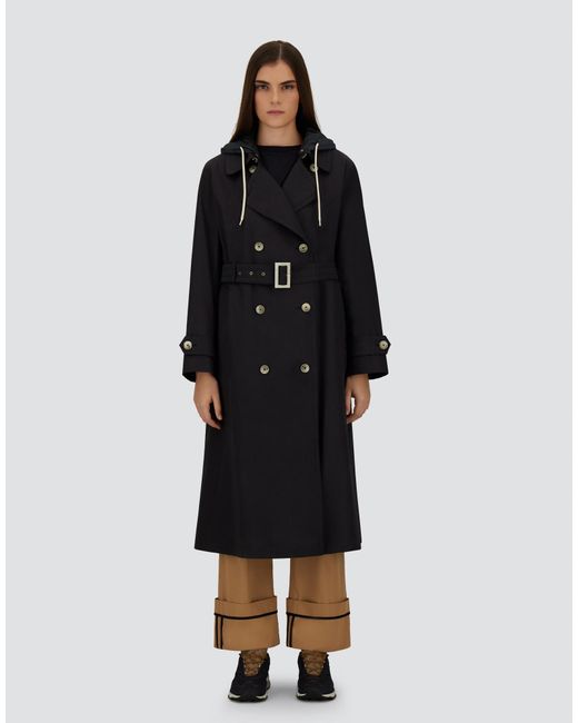 Herno Black Trench Coat
