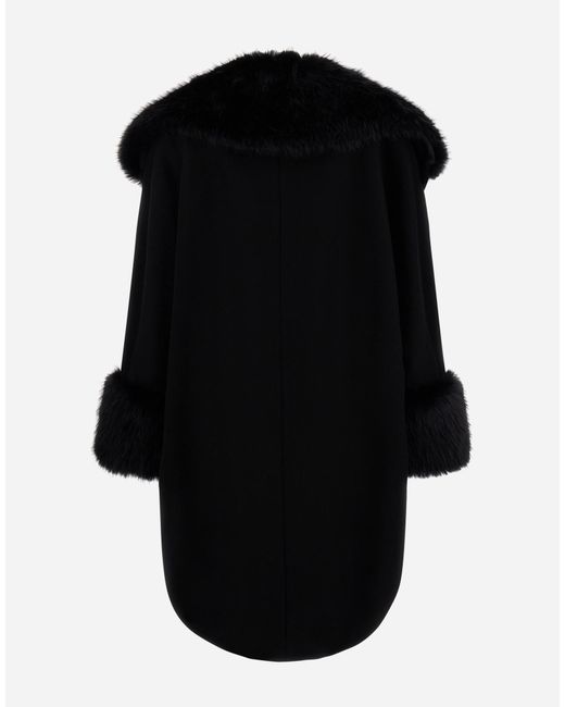 Herno Black Wool Cloth Coat
