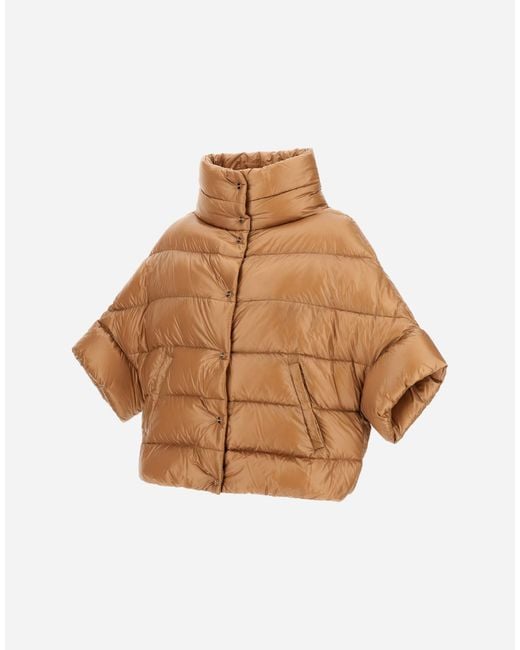 Herno Natural High-Neck Cape
