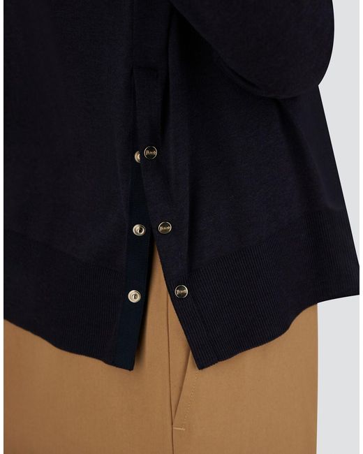 Herno Blue Long-Sleeved T-Shirt