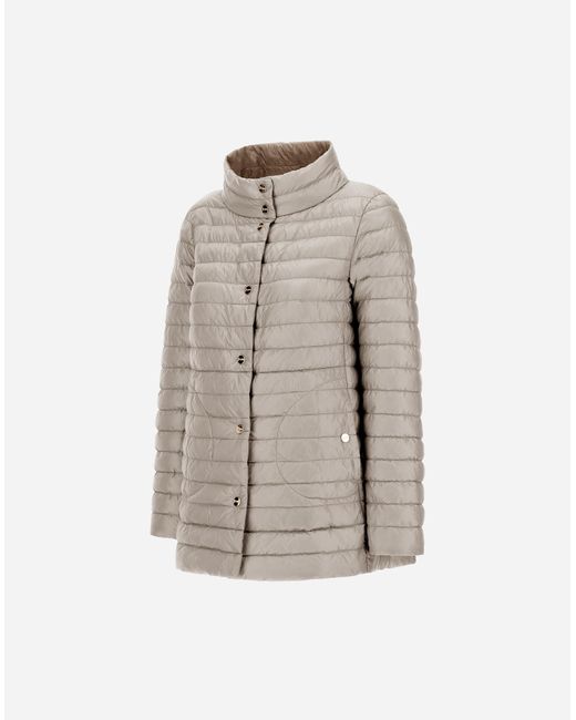 Herno Brown Reversible A-Shape Jacket