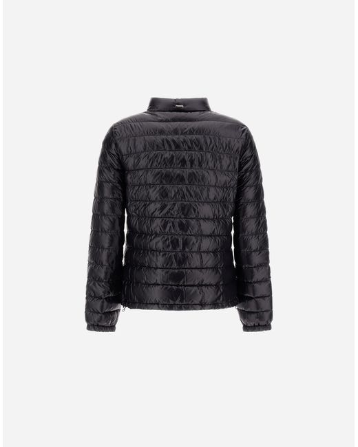 Herno Black Bomber Jacket
