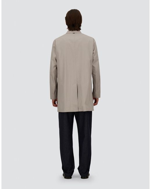 Herno Gray Raincoat for men