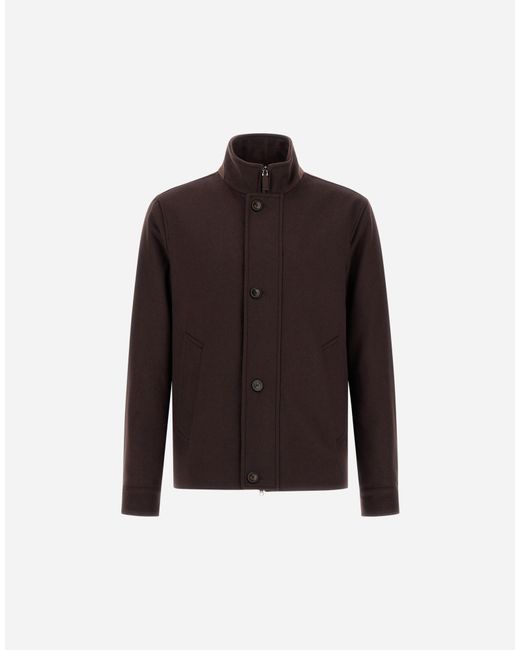 Herno Brown Pure Cashmere Jacket for men