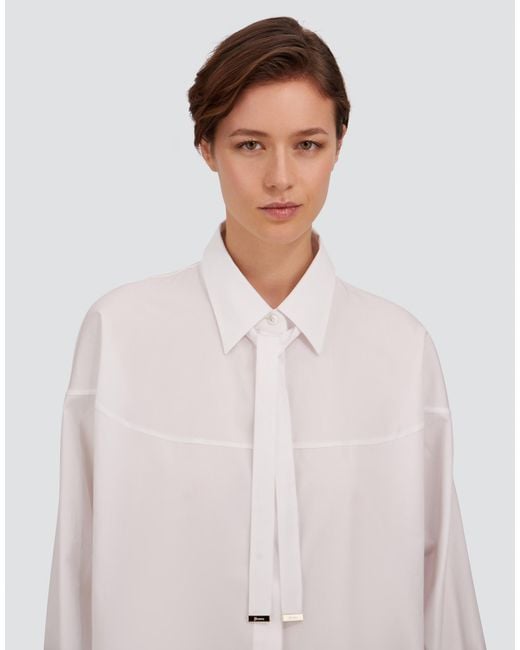 Herno White Cotton Poplin Shirt