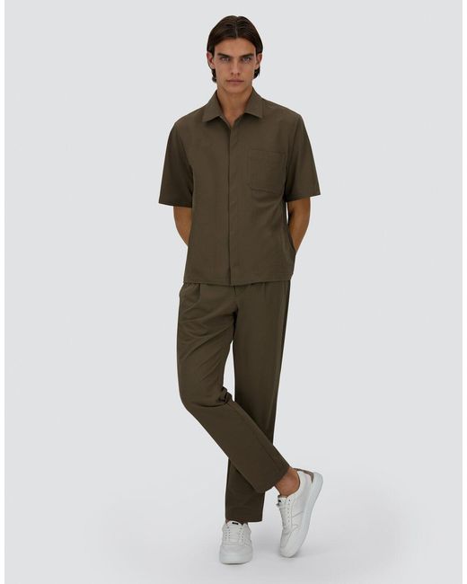 Herno Gray Seer-Crease Shirt for men