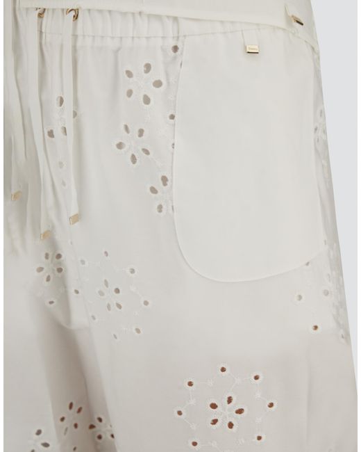 Herno White Trousers