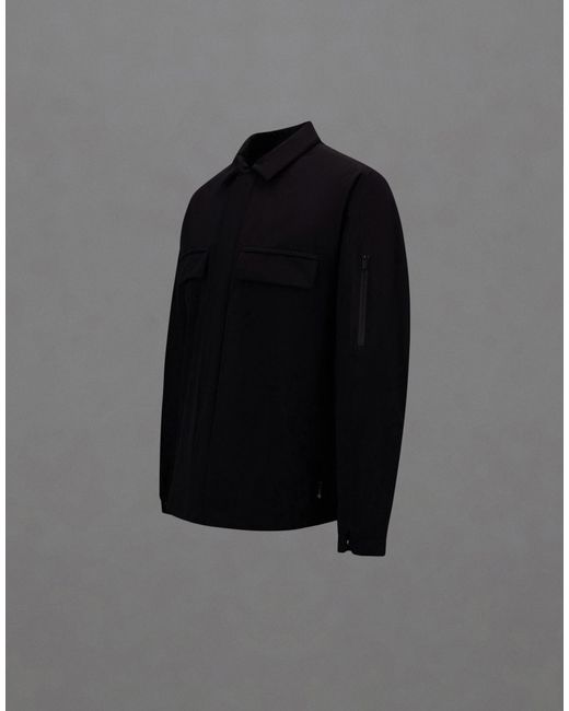 Herno Black Laminar Overshirt Jacket