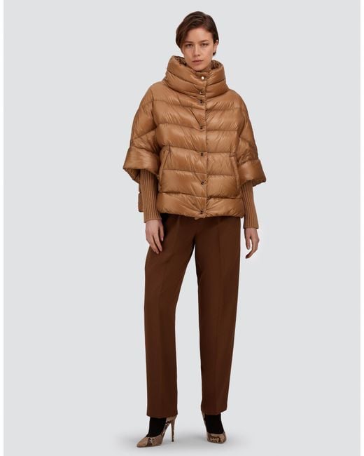 Herno Natural High-Neck Cape