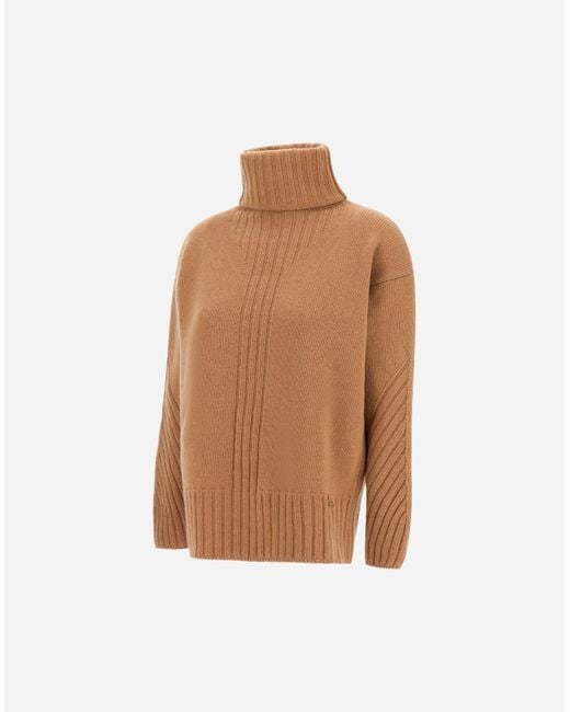 Herno Brown Turtleneck Sweater