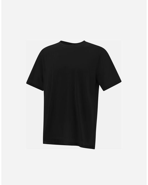 Herno Black Camiseta De Jersey Crepe for men