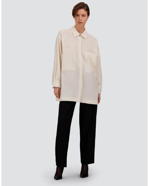 Herno White Wool Flannel Shirt