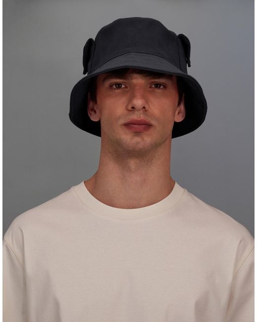 Herno Gray Laminar Bucket Hat