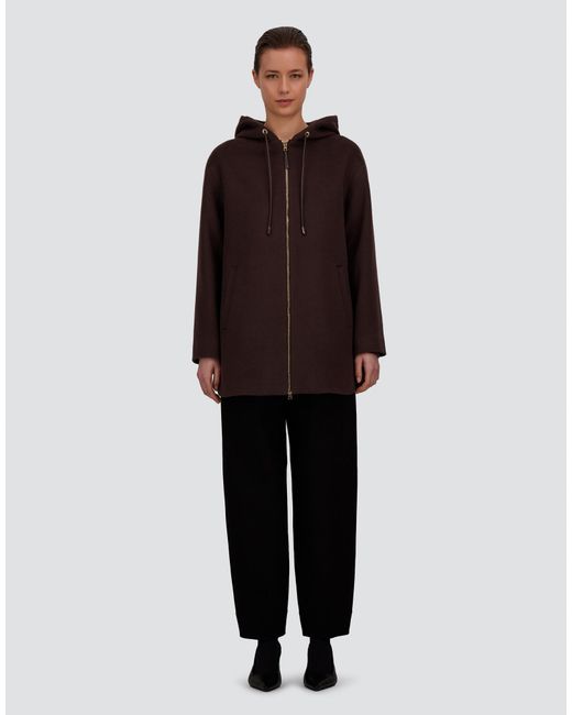 Herno Brown Sable-Effect Wool Jacket