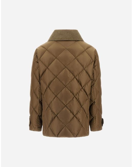 Herno Brown Nylon Chamonix Short Parka