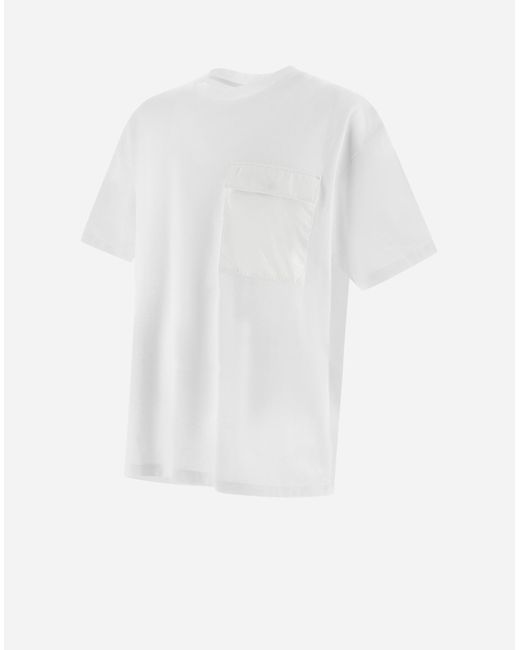Herno White T-shirt In Cotton Jersey for men