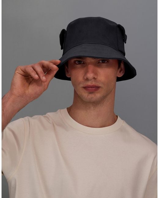 Herno Gray Laminar Bucket Hat