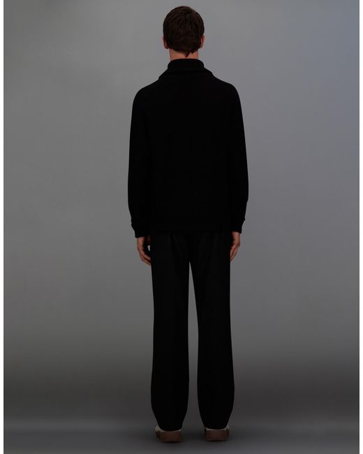 Herno Black Laminar High-Neck Jumper