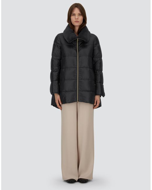 Herno Black A-Shape Jacket