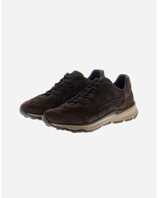 Herno Running Sneaker Aus All Suede in Black für Herren