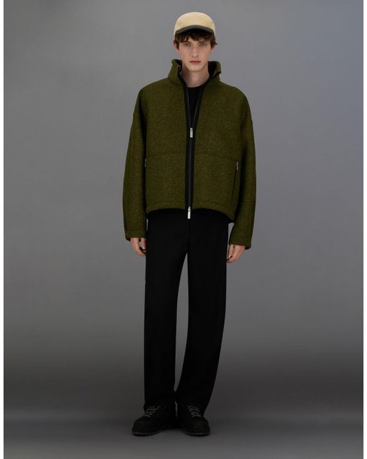 Herno Green Laminar Technical Wool Jacket