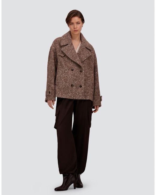 Herno Brown Baby Alpaca And Wool-Blend Peacoat