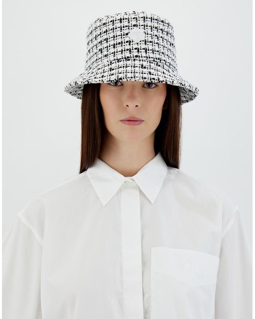 Herno White Trend Tweed Hat