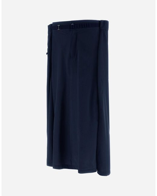 Herno Blue Globe Skirt In Eco Everyday