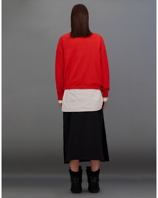 Herno Red Laminar Cardigan