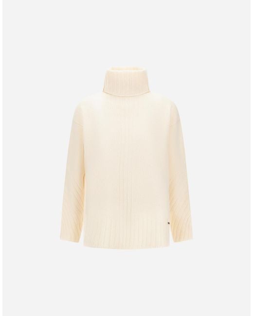 Herno White Turtleneck Sweater