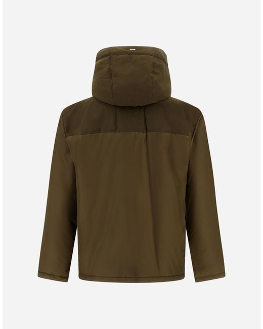Herno Green Short Parka for men