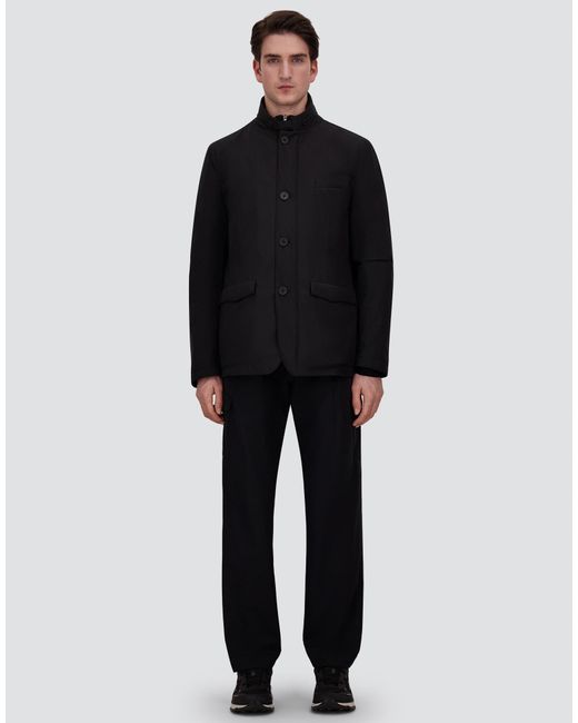 Herno Blue Blazer With Bib for men