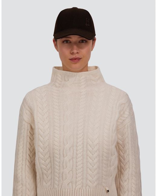 Herno Black Baseballkappe Aus Casual Wool